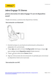 Jabra Engage 75 Stereo Guia De Inicio Rapido