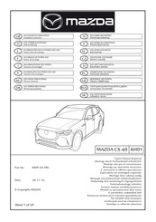 Mazda KR9P-V4-590 Instrucciones De Montaje