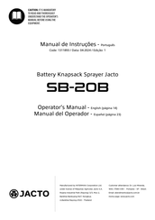 Jacto SB-20B Manual Del Operador