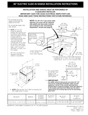 Frigidaire CFES367DS3 Instrucciones De Instalación