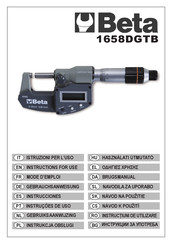 Beta 1658DGTB 50 Manual De Instrucciones