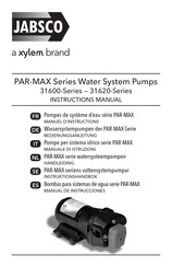 Xylem JABSCO PAR-MAX Serie Manual De Instrucciones