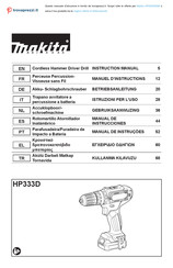 Makita HP333D Manual De Instrucciones