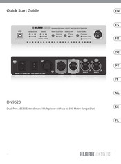 Klark Teknik DN9620 Guia De Inicio Rapido