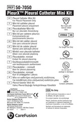 CareFusion PleurX 50-7050 Manual Del Usuario