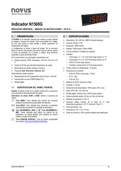 Novus N1500G Manual De Instrucciones