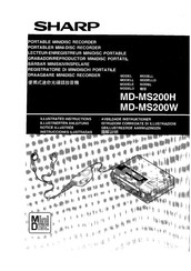 Sharp MD-MS200H Manual De Instrucciones