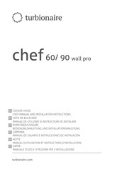 turbionaire chef 90 WALL PRO Manual De Usuario E Instrucciones De Instalación