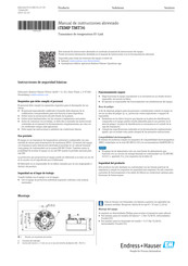 Endress+Hauser iTEMP TMT36 Manual De Instrucciones Abreviado