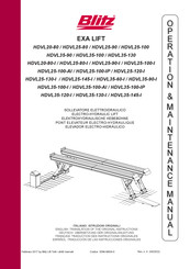 Blitz EXA LIFT HDVL35-100-I Manuales De Operación Y Mantenimiento