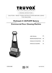 Truvox International MW340/PUMP/B Manual De Usuario