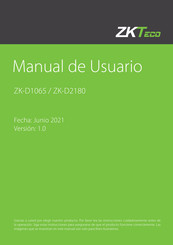 ZKTeco ZK-2180 Manual De Usuario