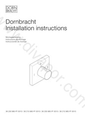 Dornbracht 36 200 985 0010 Serie Instrucciones De Montaje