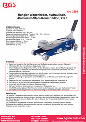 BGS technic 2889 Manual De Instrucciones