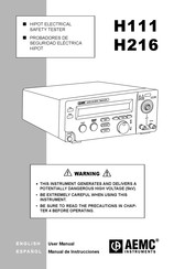 AEMC Instruments HIPOT H116 Manual De Instrucciones