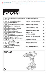 Makita DHP483Z Manual De Instrucciones