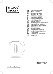 Black and Decker BXKE2204E Instrucciones De Uso