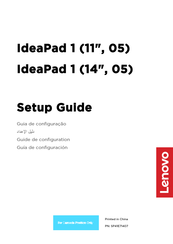 Lenovo IdeaPad 1 14' 05 Guía De Configuración