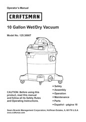 Craftsman 125.38907 Manual Del Operador