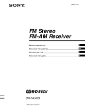 Sony STR-DA50ES Manual De Instrucciones