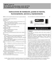 Comfort A Serie Instrucciones De Instalación, Funcionamiento Y Mantenimiento