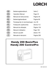 LORCH Handy 200 ControlPro Manual De Instrucciones