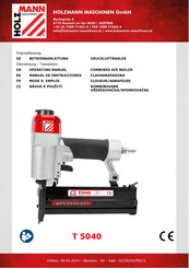 HOLZMANN MASCHINEN T 5040 Manual De Instrucciones