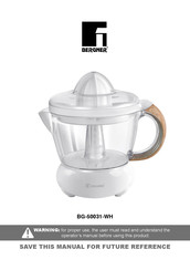 BERGNER BG-50031-WH Manual Del Usuario