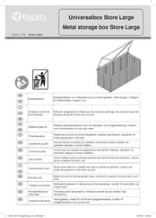 tepro Universalbox Store Large Instrucciones De Montaje