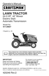 Craftsman 917.28927 Manual Del Usuario