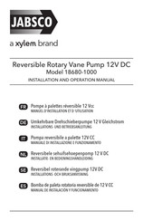 Xylem Jabsco 18680-1000 Manual De Instalación Y Funcionamiento