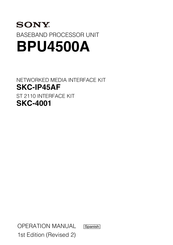 Sony BPU4500A Manual De Operación