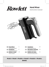 Rowlett BW001 Manual De Instrucciones