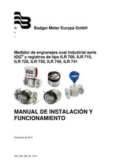 Badger Meter IOG ILR 700 Manual De Instalación Y Funcionamiento