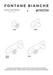 Fantini Rubinetti P231 Instrucciones De Montaje