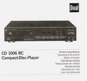 Dual CD 1006 RC Instrucciones De Manejo