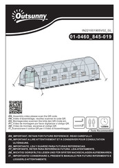 Outsunny 845-019WT Instrucciones De Montaje