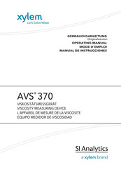 Xylem SI Analytics AVS 370 Manual De Instrucciones