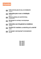 Franke FGL 905-P XS Instrucciones Para El Uso Y La Instalacion