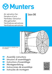 Munters Saturn ONE Instrucciones De Ensamblaje