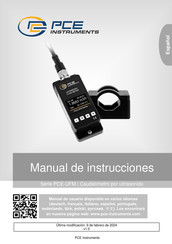 PCE Instruments PCE-UFM Serie Manual De Instrucciones