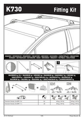 Yakima K730 Instrucciones De Montaje