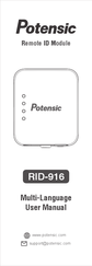 Potensic RID-916 Manual Del Usuario