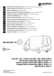 Westfalia Automotive 306 553 300 113 Instrucciones De Montaje Y De Servicio