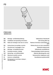 KWC 3600001423 Instrucciones De Montaje Y Servicio