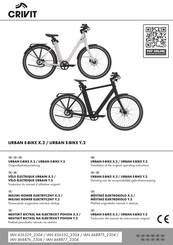 Crivit URBAN E-BIKE Y.2 2024 Traduccion Del Manual De Instrucciones Originale