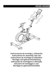 BH FITNESS H9340S Instrucciones De Montaje Y Utilización