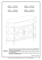 Walker Edison W48HOUCR Instrucciones De Montaje