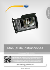 PCE Instruments PCE-VE 1034N-F Manual De Instrucciones