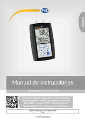 PCE Instruments PCE-PDA 100L Manual De Instrucciones